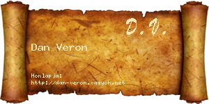 Dan Veron névjegykártya